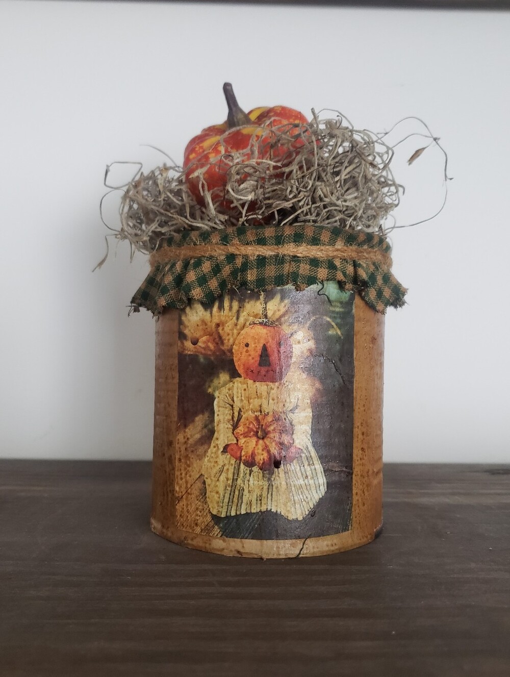 Primitive Orange Pumpkin Decor